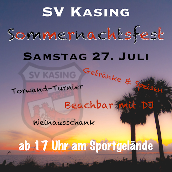 Einladung Sommernachtsfest